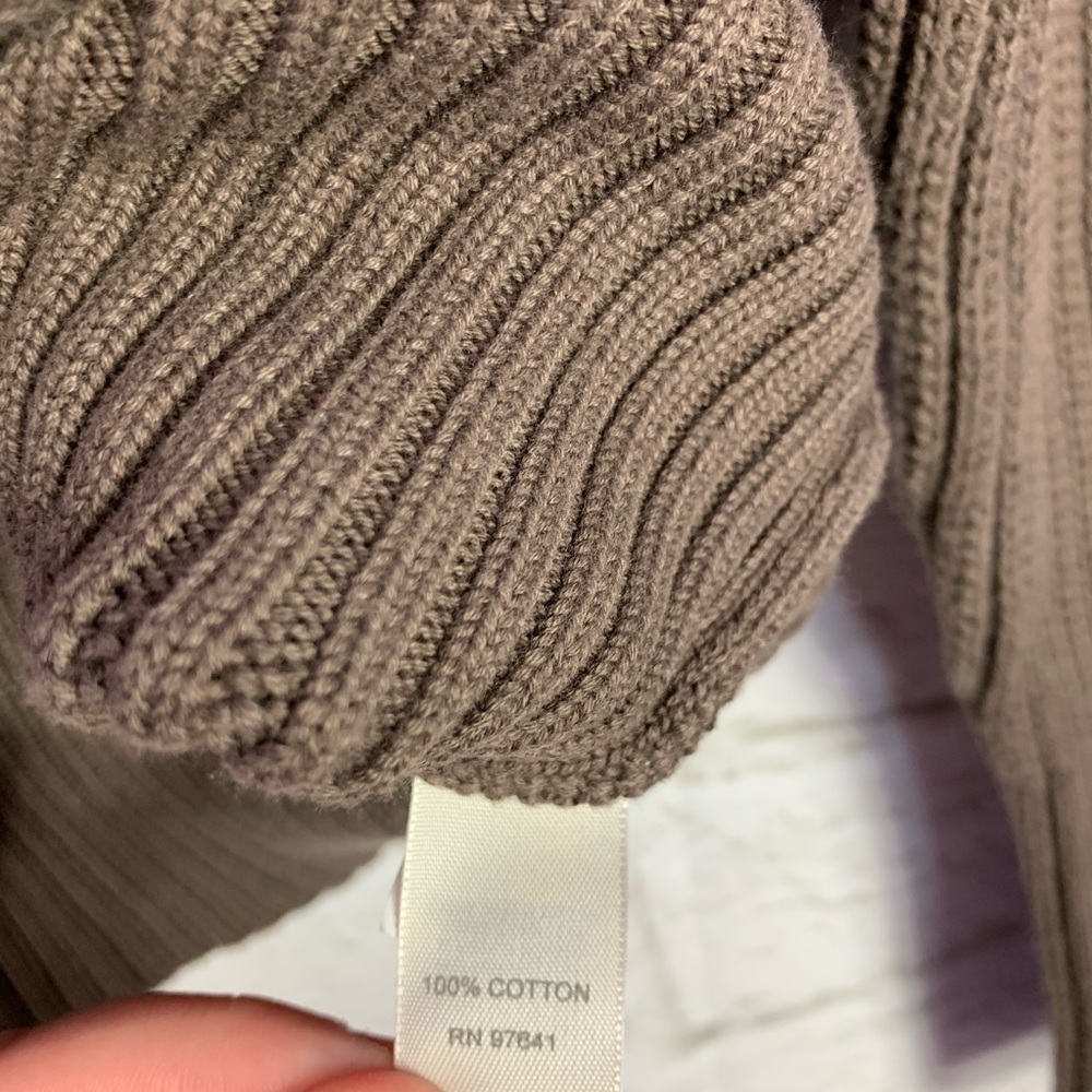 J. Jill Ribbed Knit Button Neck Cotton Sweater S - Picture 6 of 7